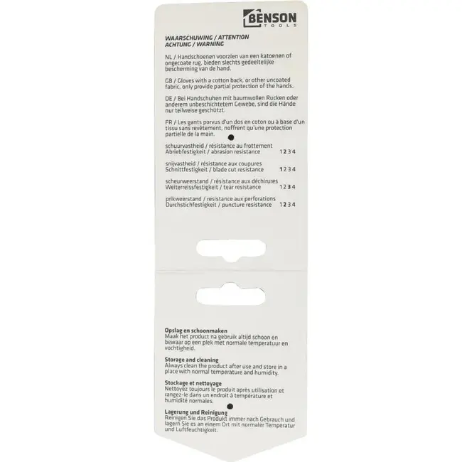 Benson Werkhandschoenen latex crinkle rood zwart maat 9 per paar
