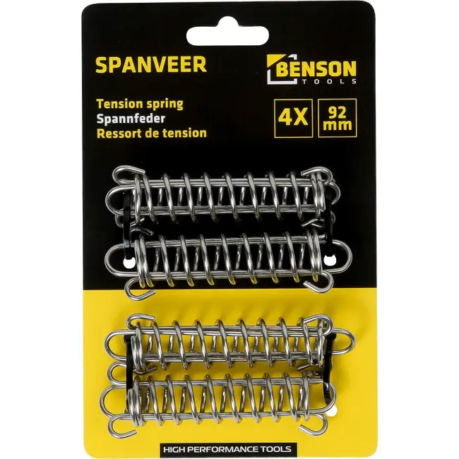 Benson RVS spanveren 9 cm set van 4 stuks voor tenten en luifels
