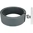 Benson Borderrand op rol 5 m x 7 cm grijs met 10 grondpennen voor tuin