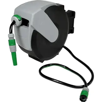 Benson Wandslang-box 15 meter met automatische oprolfunctie voor tuin