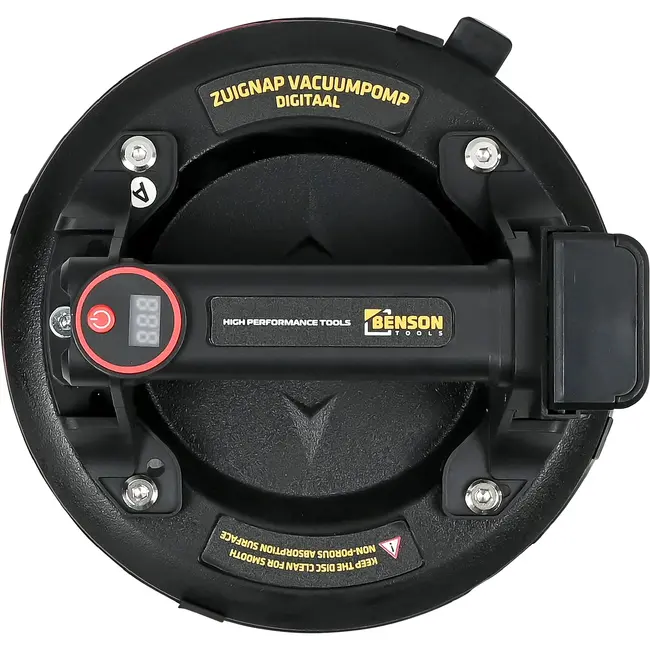 Benson Elektrische vacuümzuignap 200 mm met digitaal display en accu