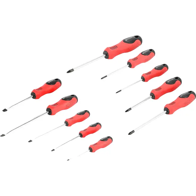 Benson Schroevendraaierset 10-delig - SL, PH en PZ met gripzones