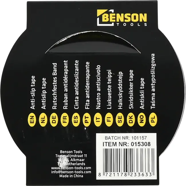 Benson Antisliptape transparant 25 mm x 5 m – Extra grip op trappen
