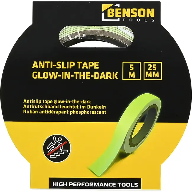 Benson Antisliptape glow-in-the-dark 25 mm x 5 m – Extra grip