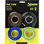 Benson PVC-tape 4-delig – 4 x 20 m – Verschillende kleuren voor klussen