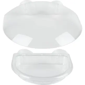 Benson Vogelvoerhouder met zuignap transparant - kunststof - 22,5 cm - transparant - met duidelijke specificaties