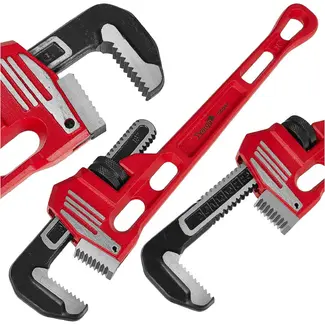 Tvardy Stillson pijptang 450 mm - 18 inch met getande CrMo-bekken en verstelbereik 1/2-2 1/2 inch