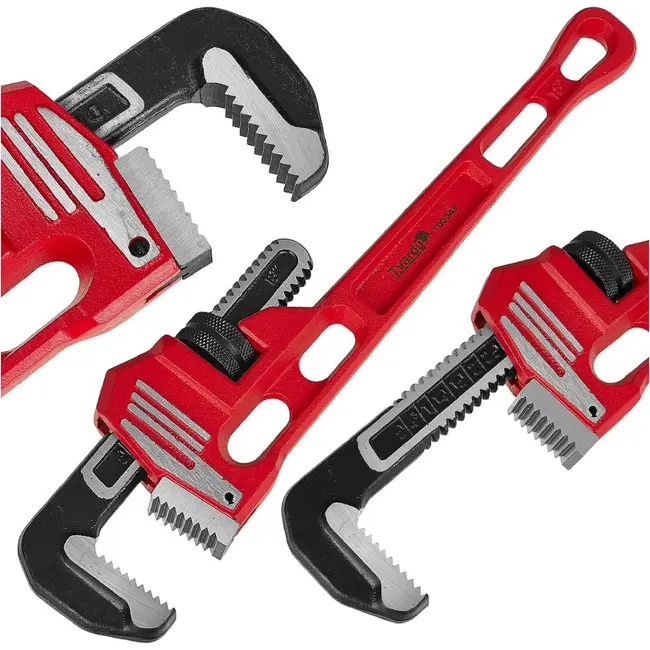 Tvardy Stillson pijptang 450 mm - 18 inch met getande CrMo-bekken en verstelbereik 1/2-2 1/2 inch