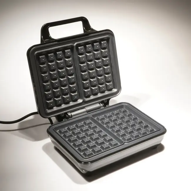 TIROSS Wafelijzer 1000 W voor 2 wafels met bakplaat van 230 x 168 mm en automatische regeling