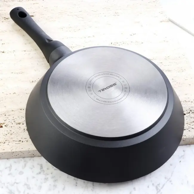 TIROSS Koekenpan 26 cm met GREBLON antiaanbaklaag voor inductie, gas, elektrisch en keramisch
