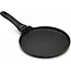 TIROSS Pannenkoekenpan 25 cm van aluminium met granietcoating voor inductie, gas en keramisch