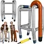 Glimz Opblaasbare Rollator met Wandelstok – Carnaval Verkleedset