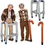 Glimz Opblaasbare Rollator met Wandelstok – Carnaval Verkleedset