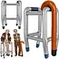 Glimz Opblaasbare Rollator met Wandelstok – Carnaval Verkleedset