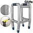Glimz Opblaasbare Rollator met Wandelstok – Carnaval Verkleedset