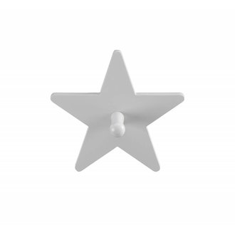 Kid's Concept Kid's Concept haak voor bevestiging aan muur ster 14 cm wit