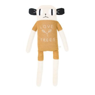 main sauvage main sauvage big loris soft toy mustard