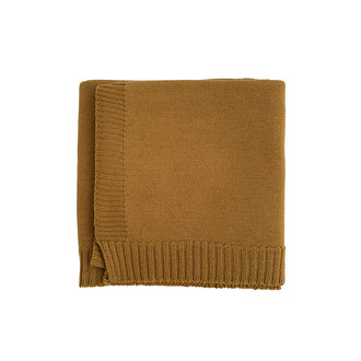 Hvid Hvid Blanket Didi mustard