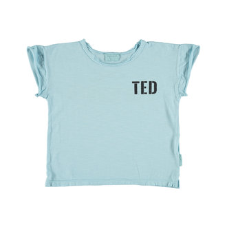 Piupiuchick Piupiuchick T-shirt mist blue w/black ted