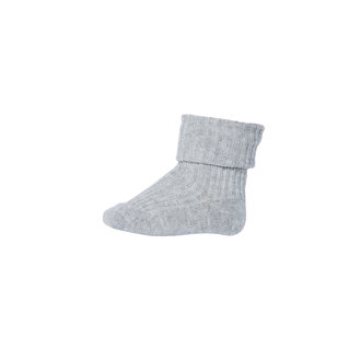 mp Denmark mp Denmark anklesock cotton rib (533) grey melange (491)