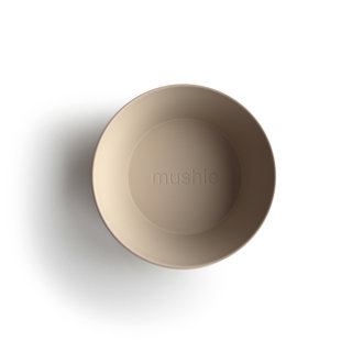 Mushie Mushie Round Bowls (set of 2) vanilla