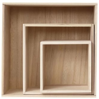 Presentatie boxen set van 3