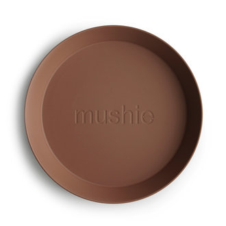 Mushie Mushie Round Plates (set of 2) caramel