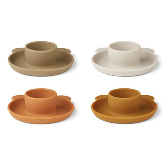 Liewood Liewood Janus egg cup 4-pack mr bear/oat multi mix