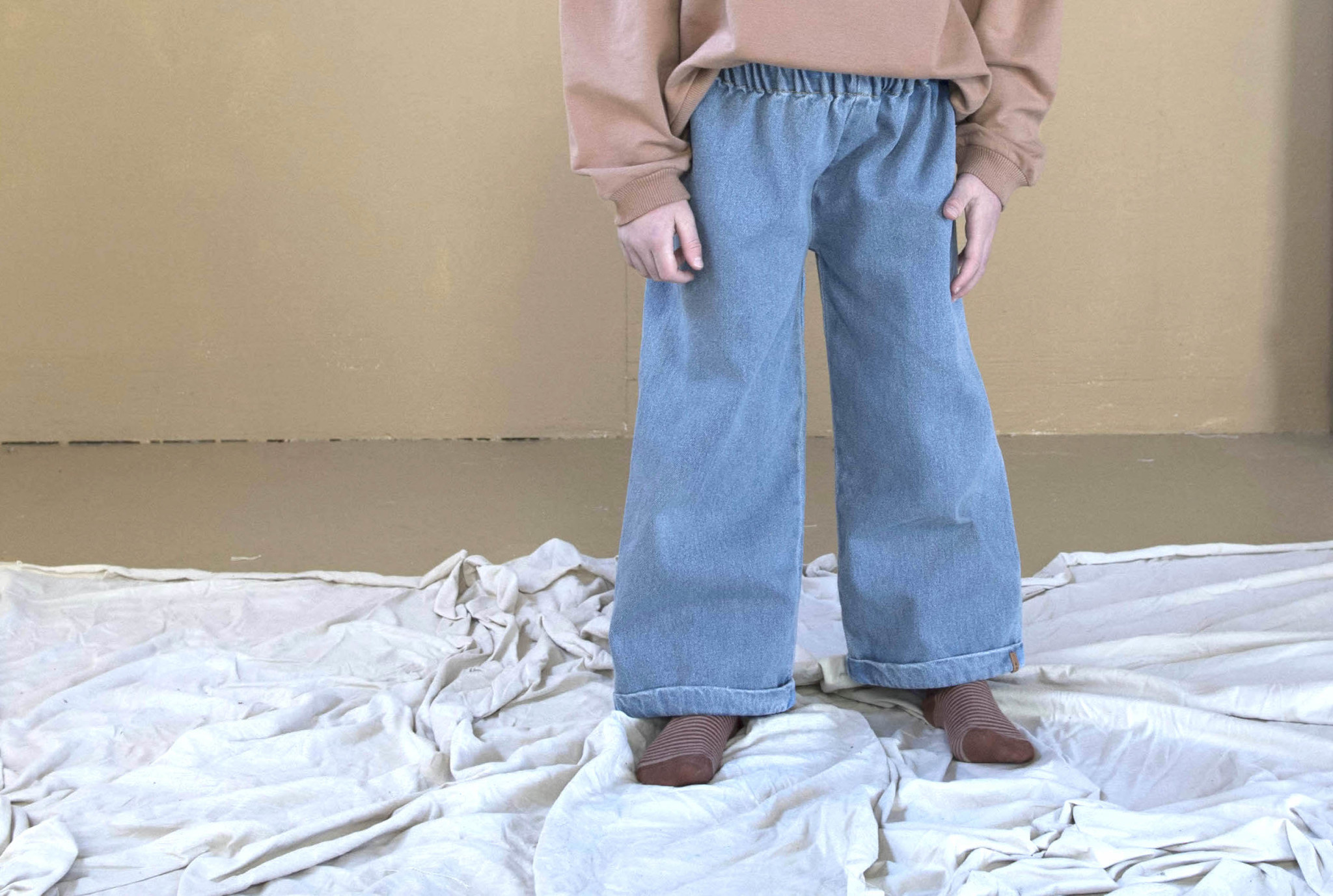 Nixnut Wide Pants Jeans - mini moon