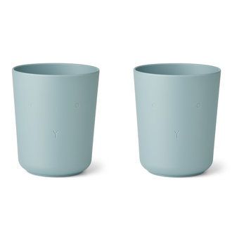 Liewood Liewood Stine cup 2 pack rabbit sea blue