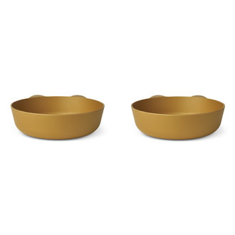 Liewood Liewood Solina bowl 2 pack rabbit/golden caramel
