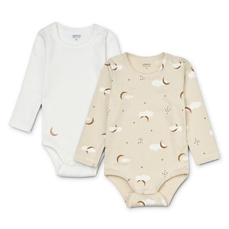 Liewood Liewood Yanni printed body stocking ls 2-pack stargazer / foggy mix