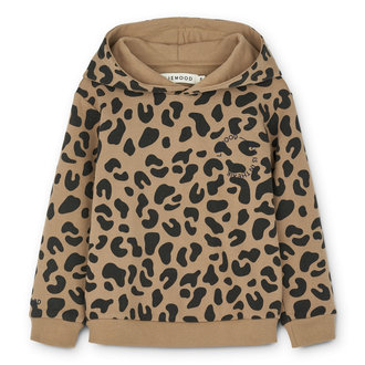 Liewood Liewood Hildur printed hoodie mega leo / oat mix