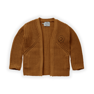 Sproet & Sprout Sproet & Sprout Cardigan smiley Toffee