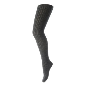 mp Denmark mp Denmark wool rib tights (128) dark grey melange (497)