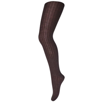 mp Denmark mp Denmark wool rib tights (128) dark brown (541)