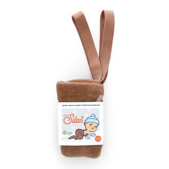 Silly Silas Silly Silas TEDDY FOOTED cotton tights light brown Silly Silas Silly Silas TEDDY FOOTED cotton tights light brown