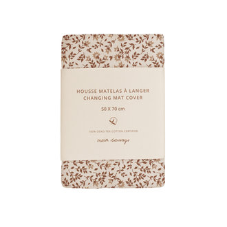 main sauvage main sauvage changing mat cover hibiscus
