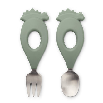 Perry cutting knife set - Faune green