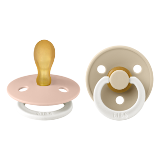 BIBS BIBS SYMMETRICAL glow fopspeen T2 6-18M vanilla/blush