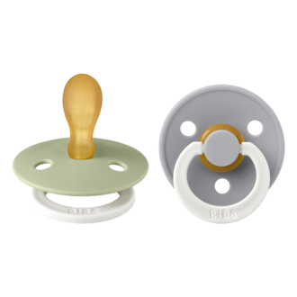 BIBS BIBS SYMMETRICAL glow fopspeen T2 6-18M sage/cloud