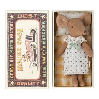 Maileg Maileg Big sister mouse in matchbox