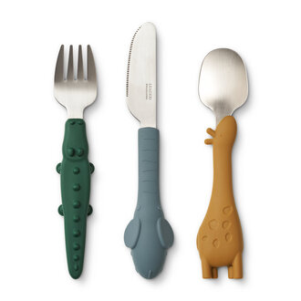 Perry cutting knife set - Faune green