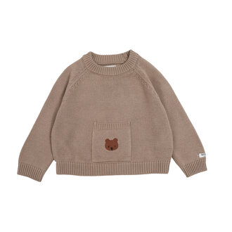 Donsje Donsje Loeke Sweater Bear Hazelnut