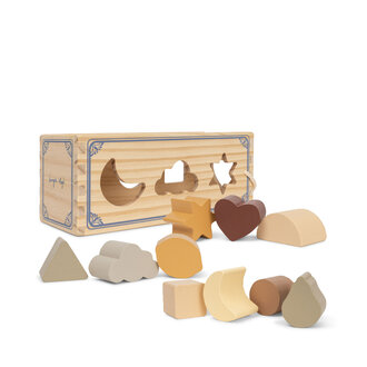 Konges Slojd Konges Slojd moon-cloud and star shape sorter multi