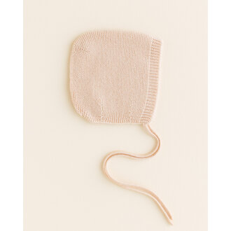 Hvid Hvid Bonnet Newborn oat