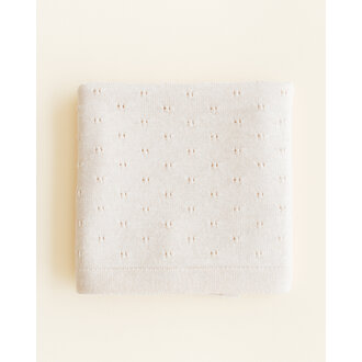 Hvid Hvid Blanket Bibi cream