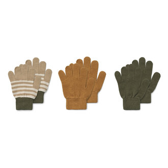 Liewood Liewood Gamma Gloves Golden caramel multi mix Liewood Liewood Gamma Gloves Golden caramel multi mix