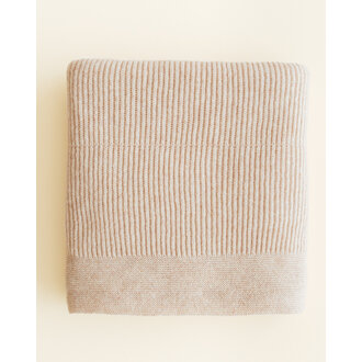 Hvid Hvid Blanket Gaston soft beige