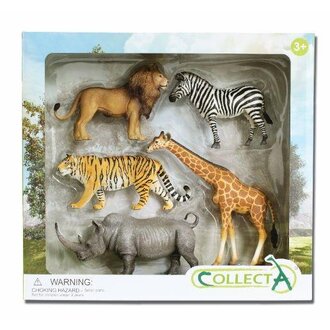 Collecta Collecta Gift Set Van 5 Wilde Dieren Collecta Collecta Gift Set Van 5 Wilde Dieren